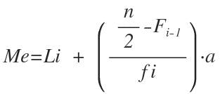 Fórmula mediana